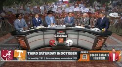 ESPN's College GameDay set live from Austin ahead of No. 1 Texas vs. No. 5 Georgia.